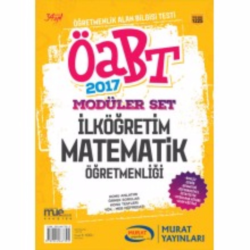 ÖABT İlköğretim Matematik Konu Anlatımlı Modüler Set Murat Yayınları 2017 ÖABT İlköğretim Matematik Konu Anlatımlı Modüler Set Murat Yayınları 2017