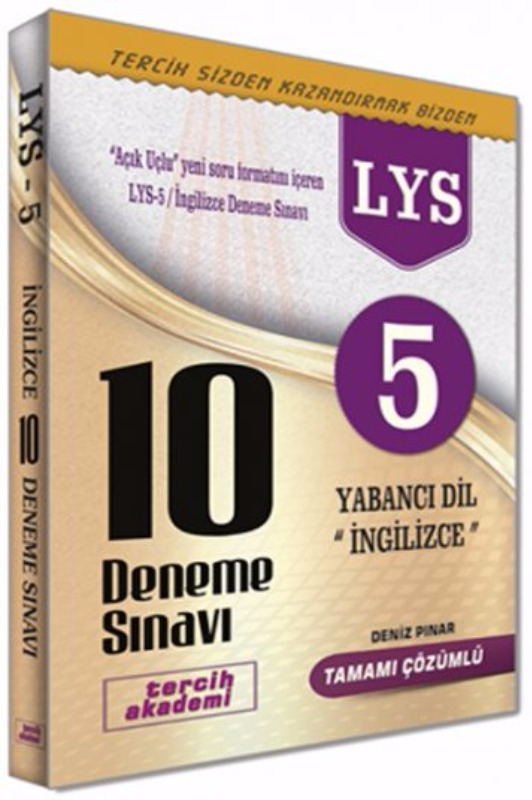 Tercih Akademi LYS 5 İngilizce Açık Uçlu 10 Deneme Sınavı Tercih Akademi LYS 5 İngilizce Açık Uçlu 10 Deneme Sınavı