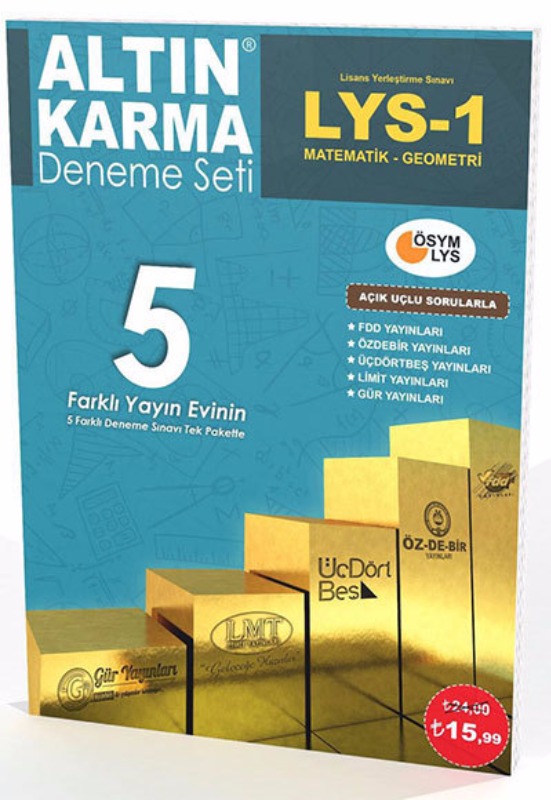 LYS 1 Matematik Geometri 5 Altın Karma Farklı Yayın 5 Deneme LYS 1 Matematik Geometri 5 Altın Karma Farklı Yayın 5 Deneme