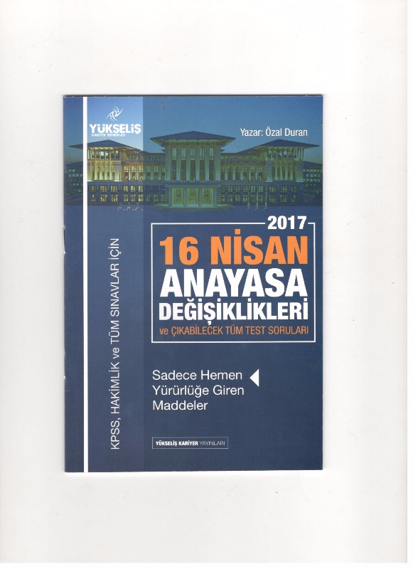 2017 16 Nisan Anayasa Değişikliği 2017 16 Nisan Anayasa Değişikliği