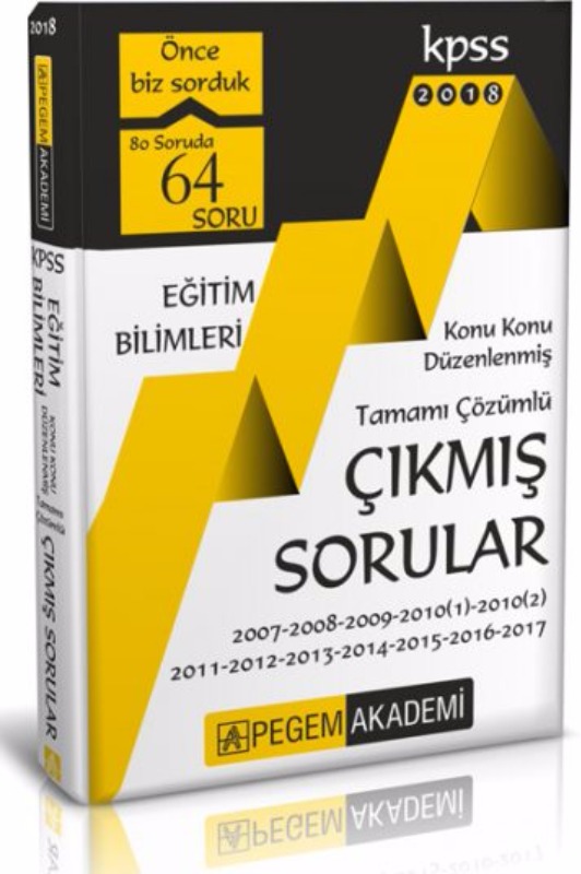 KPSS Eğitim Bilimleri Konu Konu Düzenlenmiş Tamamı Çözümlü 2007-2017 Çıkmış Sorular Pegem Yayınları KPSS Eğitim Bilimleri Konu Konu Düzenlenmiş Tamamı Çözümlü 2007-2017 Çıkmış Sorular Pegem Yayınları
