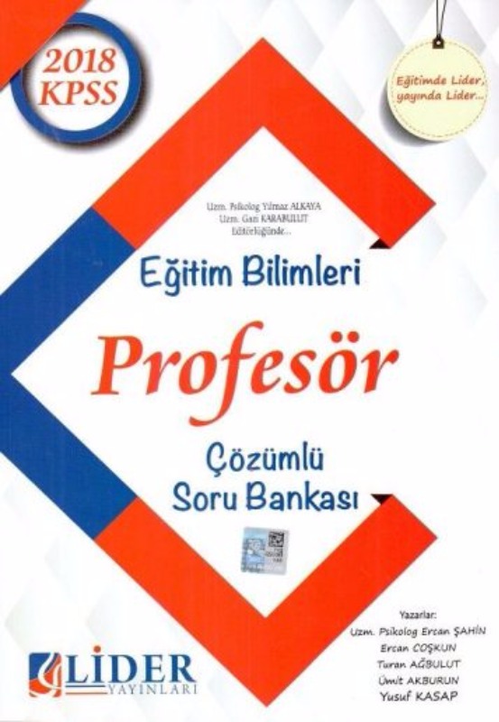 KPSS Eğitim Bilimleri Profesör Çözümlü Soru Bankası Lider Yayınları 2018 KPSS Eğitim Bilimleri Profesör Çözümlü Soru Bankası Lider Yayınları 2018