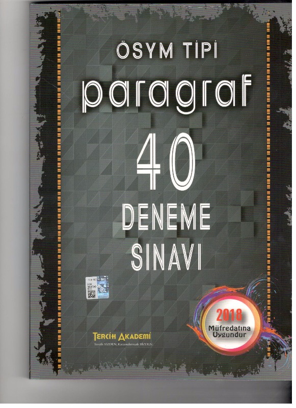 Ösym Tipi Paragraf 40 Deneme Sınavı Tercih Akademi Yayınları Ösym Tipi Paragraf 40 Deneme Sınavı Tercih Akademi Yayınları