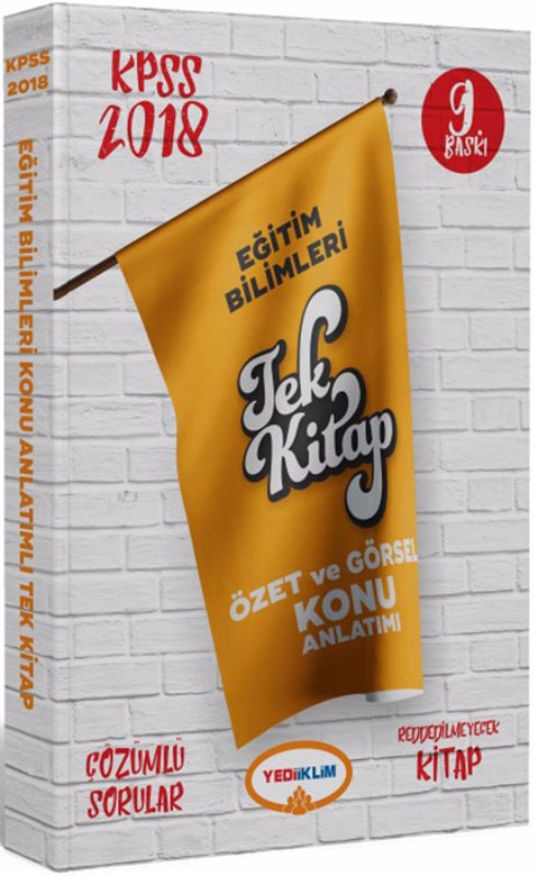Yediiklim Yayınları KPSS Eğitim Bilimleri Tek Kitap Özet ve Görsel Konu Anlatımı Yediiklim Yayınları KPSS Eğitim Bilimleri Tek Kitap Özet ve Görsel Konu Anlatımı