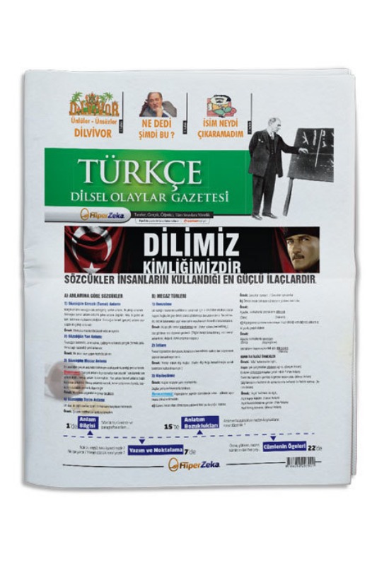 Hiper Zeka Yayınları Tüm Sınavlar İçin Türkçe Dilsel Olaylar Gazetesi Hiper Zeka Yayınları Tüm Sınavlar İçin Türkçe Dilsel Olaylar Gazetesi