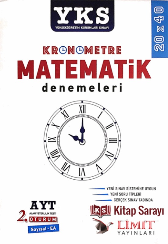 YKS AYT 2.Oturum Kronometre Matematik Denemeleri Limit Yayınları YKS AYT 2.Oturum Kronometre Matematik Denemeleri Limit Yayınları