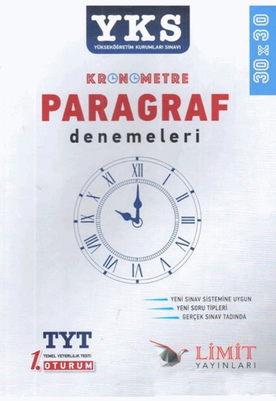 YKS Kronometre Paragraf Denemeleri Limit Yayınları YKS Kronometre Paragraf Denemeleri Limit Yayınları