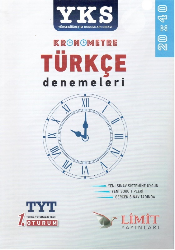 YKS Kronometre Türkçe Denemeleri Limit Yayınları YKS Kronometre Türkçe Denemeleri Limit Yayınları