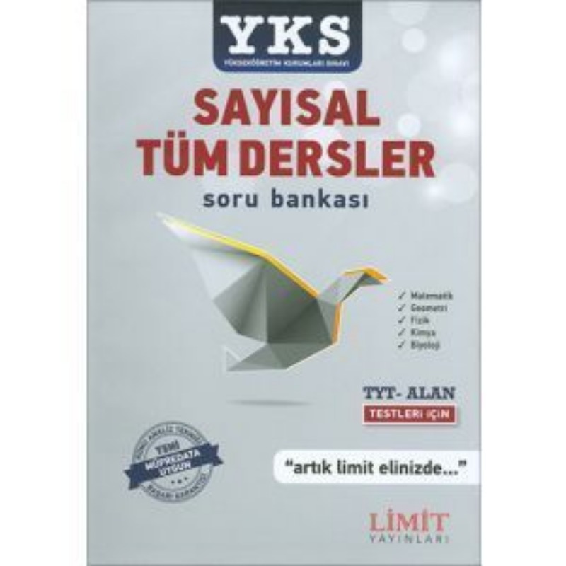 YKS Sayısal Tüm Dersler Soru Bankası Limit Yayınları YKS Sayısal Tüm Dersler Soru Bankası Limit Yayınları