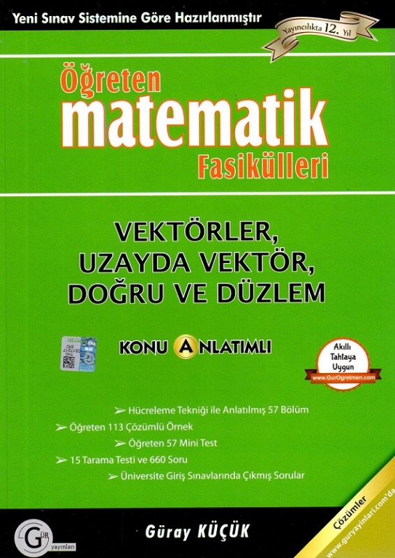 Vektörler uzayda vektörler Gür Yayınları Vektörler uzayda vektörler Gür Yayınları