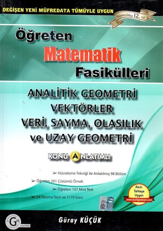 12.sınıf model analitik geo.vektörler veri sayma olasılık Gür Yayınları 12.sınıf model analitik geo.vektörler veri sayma olasılık Gür Yayınları