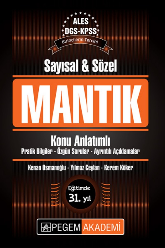 KPSS ALES DGS Sayısal Sözel Mantık Konu Anlatımlı Pegem Yayınları KPSS ALES DGS Sayısal Sözel Mantık Konu Anlatımlı Pegem Yayınları