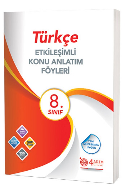 4 Adım Yayınları 8. Sınıf Türkçe Etkileşimli Konu Anlatım Föyleri 4 Adım Yayınları 8. Sınıf Türkçe Etkileşimli Konu Anlatım Föyleri