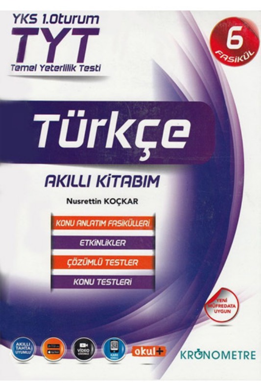 Kronometre Yayınları TYT Türkçe Akıllı Kitabım Konu Anlatım Fasikülleri Kronometre Yayınları TYT Türkçe Akıllı Kitabım Konu Anlatım Fasikülleri
