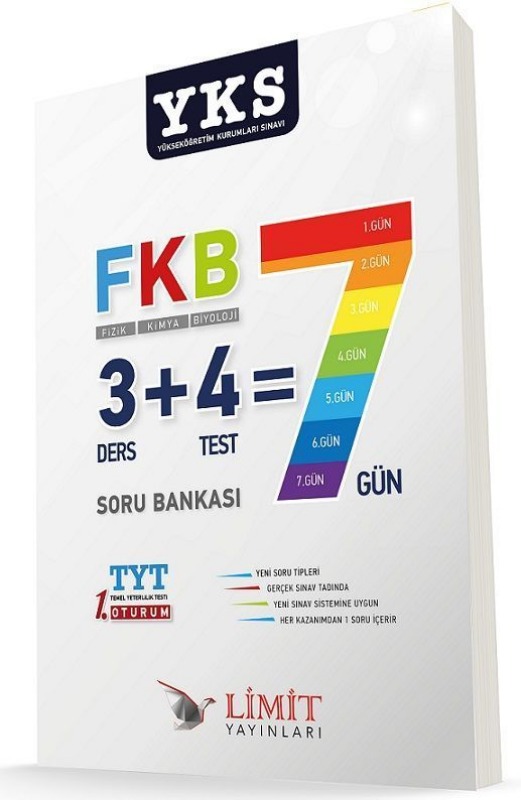 YKS TYT 1.Oturum Fizik Kimya Biyoloji Soru Bankası Limit Yayınları YKS TYT 1.Oturum Fizik Kimya Biyoloji Soru Bankası Limit Yayınları