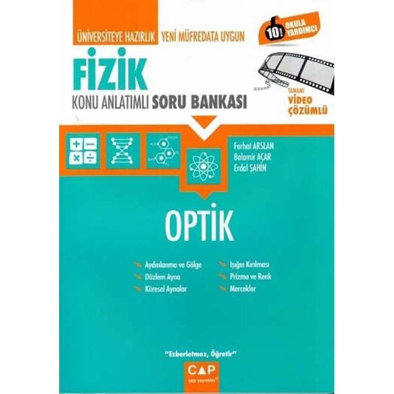 Çap Yayınları Üniversiteye Hazırlık Fizik Optik Konu Anlatımlı Soru Bankası Çap Yayınları Üniversiteye Hazırlık Fizik Optik Konu Anlatımlı Soru Bankası
