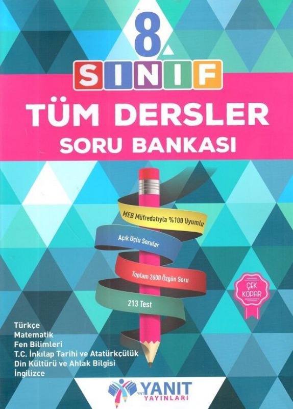 8.Sınıf Tüm Dersler Soru Bankası Yanıt Yayınları 8.Sınıf Tüm Dersler Soru Bankası Yanıt Yayınları