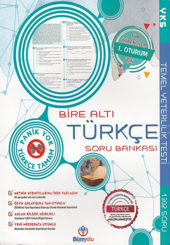 Bilimyolu Yayıncılık TYT Bire Altı Türkçe Soru Bankası Bilimyolu Yayıncılık TYT Bire Altı Türkçe Soru Bankası