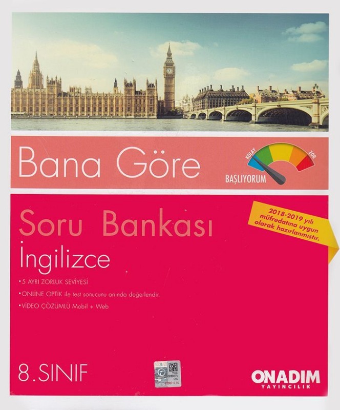 Onadım Yayıncılık 8. Sınıf İngilizce Soru Bankası Onadım Yayıncılık 8. Sınıf İngilizce Soru Bankası
