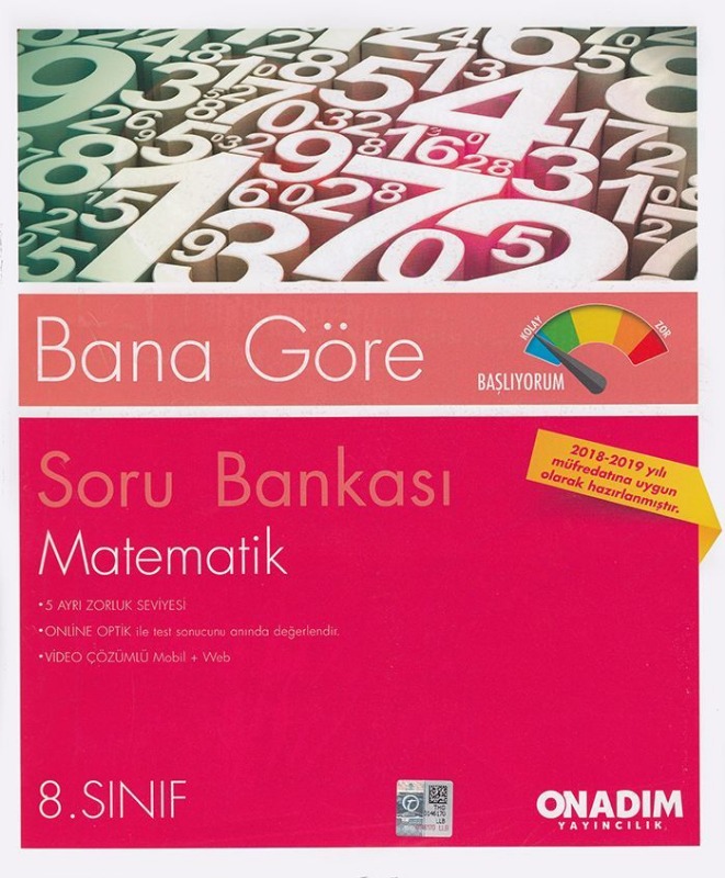 Onadım Yayıncılık 8. Sınıf Matematik Soru Bankası Onadım Yayıncılık 8. Sınıf Matematik Soru Bankası