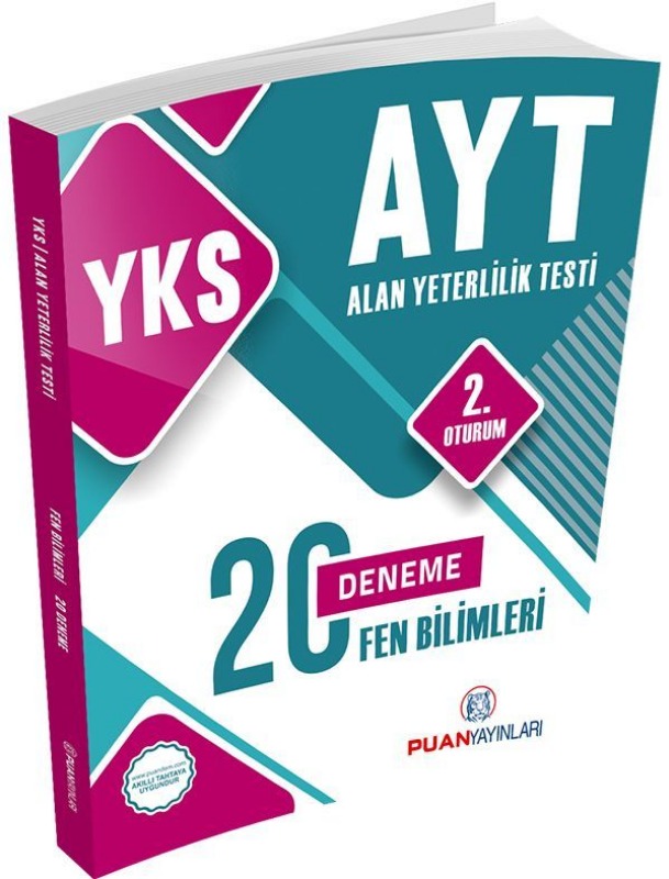 YKS AYT Fen Bilimleri 20 Deneme Puan Yayınları YKS AYT Fen Bilimleri 20 Deneme Puan Yayınları