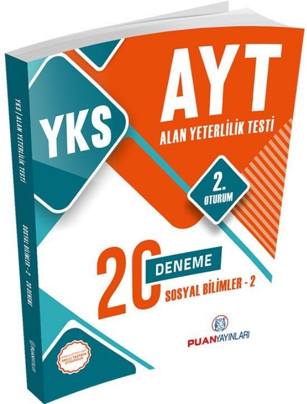 YKS AYT Sosyal Bilimler 2 20 Deneme Puan Yayınları YKS AYT Sosyal Bilimler 2 20 Deneme Puan Yayınları