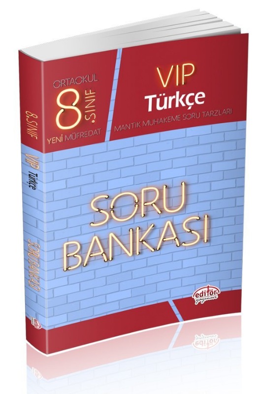 8. Sınıf Vip Türkçe Soru Bankası Editör Yayınları 8. Sınıf Vip Türkçe Soru Bankası Editör Yayınları