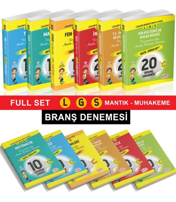 LGS Mantık ve Muhakeme Soruları Nasıl Sorulur Branş Deneme Seti Editör Yayınları LGS Mantık ve Muhakeme Soruları Nasıl Sorulur Branş Deneme Seti Editör Yayınları