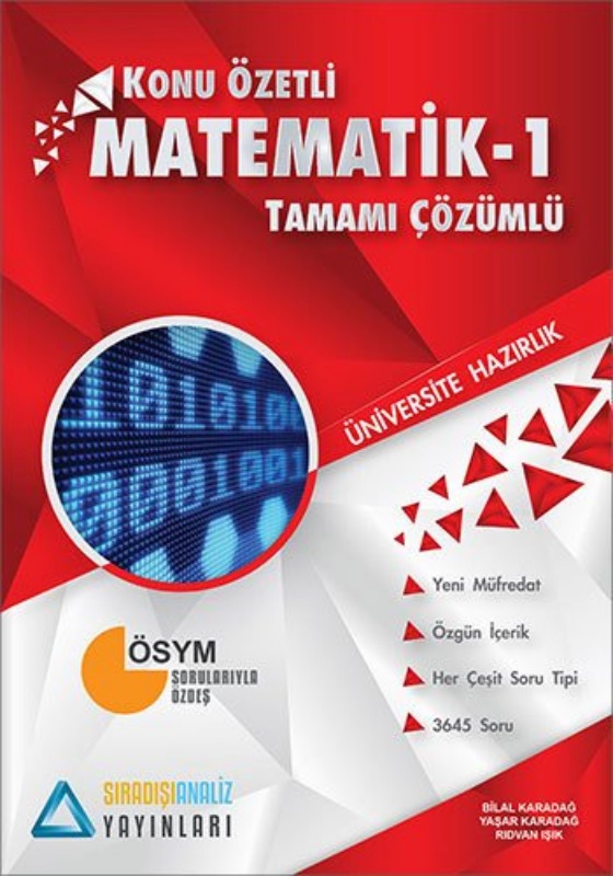 Sıradışıanaliz Yayınları TYT Matematik 1 Konu Özetli Tamamı Çözümlü Sıradışıanaliz Yayınları TYT Matematik 1 Konu Özetli Tamamı Çözümlü