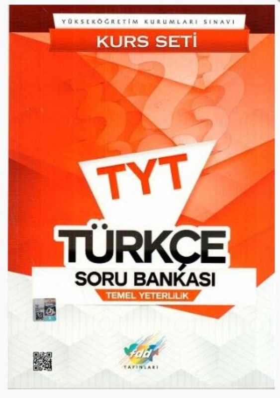 FDD Yayınları TYT Türkçe Soru Bankası Kurs Seti FDD Yayınları TYT Türkçe Soru Bankası Kurs Seti
