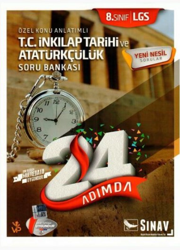 Sınav Yayınları 8. Sınıf LGS T.C. İnkılap Tarihi ve Atatürkçülük 24 Adımda Özel Konu Anlatımlı Soru Bankası Sınav Yayınları 8. Sınıf LGS T.C. İnkılap Tarihi ve Atatürkçülük 24 Adımda Özel Konu Anlatımlı Soru Bankası