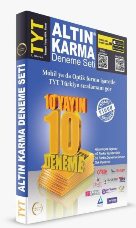 Altın Karma TYT Deneme Seti 10 Farklı Yayın 10 Farklı Deneme Altın Karma TYT Deneme Seti 10 Farklı Yayın 10 Farklı Deneme