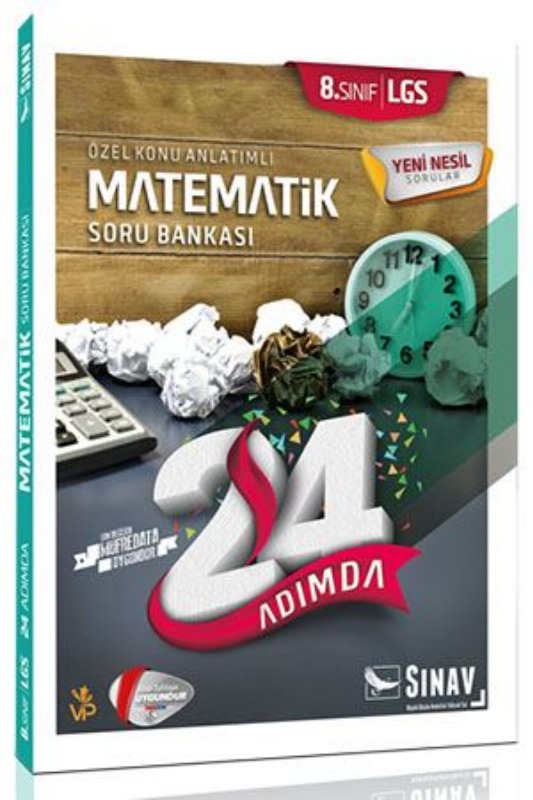 Sınav Yayınları 8. Sınıf LGS Matematik 24 Adımda Soru Bankası Sınav Yayınları 8. Sınıf LGS Matematik 24 Adımda Soru Bankası