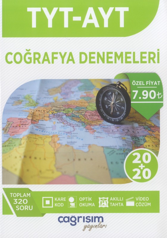 TYT AYT Coğrafya Denemeleri Çağrışım Yayınları TYT AYT Coğrafya Denemeleri Çağrışım Yayınları
