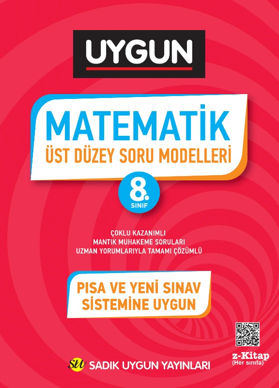 Sadık Uygun Yayınları 8.Sınıf Matematik Üst Düzey Soru Modelleri Sadık Uygun Yayınları 8.Sınıf Matematik Üst Düzey Soru Modelleri