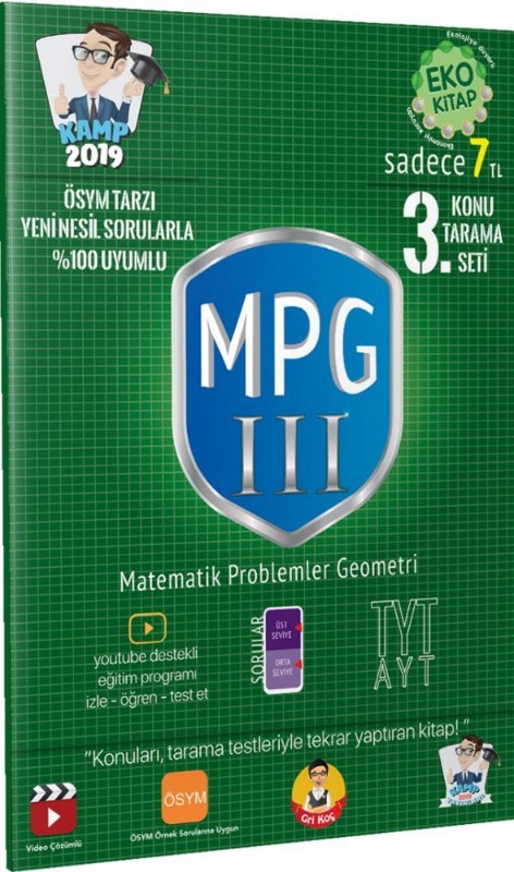 Tonguç Akademi TYT KAMP 2019 MPG 3 Matematik Problemler Geometri Tonguç Akademi TYT KAMP 2019 MPG 3 Matematik Problemler Geometri