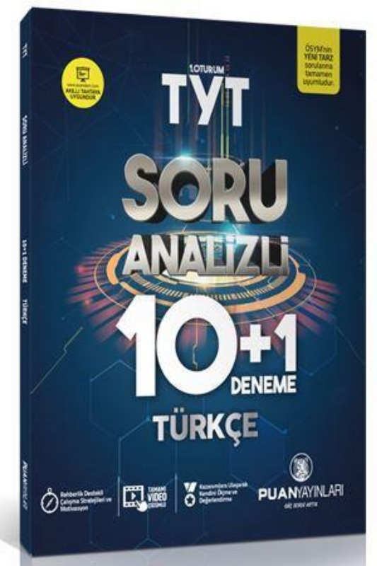 Puan Yayınları TYT Türkçe Soru Analizli 10 Artı 1 Deneme Puan Yayınları TYT Türkçe Soru Analizli 10 Artı 1 Deneme
