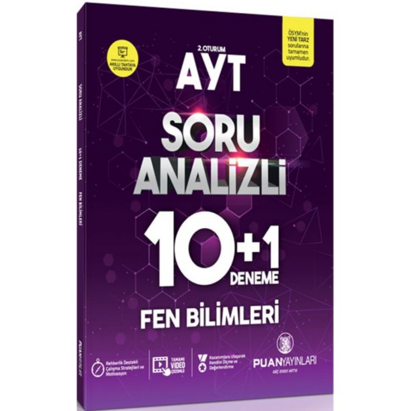 Puan Yayınları AYT Fen Bilimleri Soru Analizli 10+1 Deneme Puan Yayınları AYT Fen Bilimleri Soru Analizli 10+1 Deneme