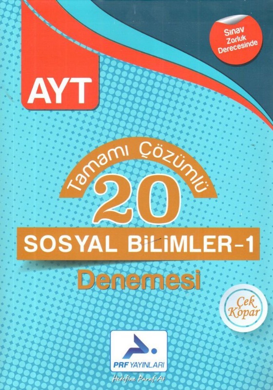 PRF Yayınları AYT Sosyal Bilimler 1 Tamamı Çözümlü 20 Denemesi PRF Yayınları AYT Sosyal Bilimler 1 Tamamı Çözümlü 20 Denemesi