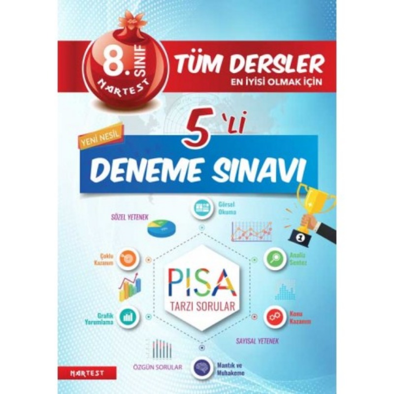 8. Sınıf Nar Tüm Dersler 5'Li Deneme Sınavı Nartest Yayınları 8. Sınıf Nar Tüm Dersler 5'Li Deneme Sınavı Nartest Yayınları