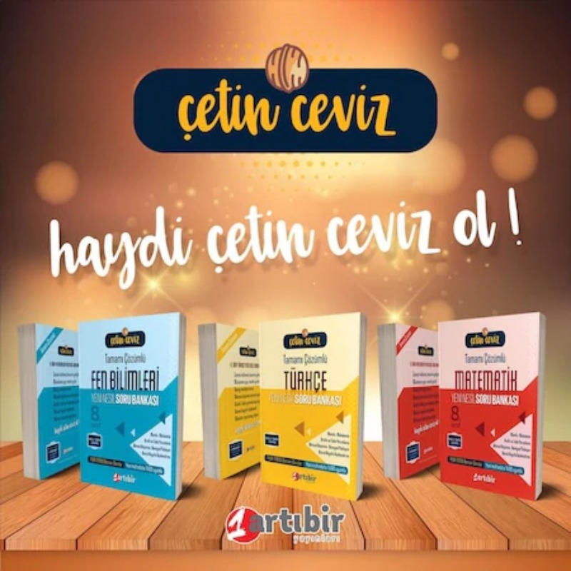 Artıbir Yayınları 8. Sınıf LGS Çetin Ceviz Soru Bankası SET Artıbir Yayınları 8. Sınıf LGS Çetin Ceviz Soru Bankası SET