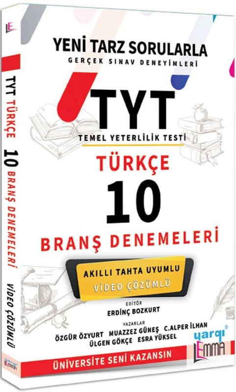 Yargı Lemma Yayınları TYT Türkçe Video Çözümlü 10 Branş Denemeleri Yargı Lemma Yayınları TYT Türkçe Video Çözümlü 10 Branş Denemeleri