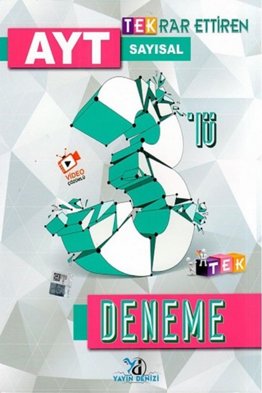 Yayın Denizi AYT Sayısal Tekrar Ettiren TEK 3 lü Deneme Yayın Denizi AYT Sayısal Tekrar Ettiren TEK 3 lü Deneme