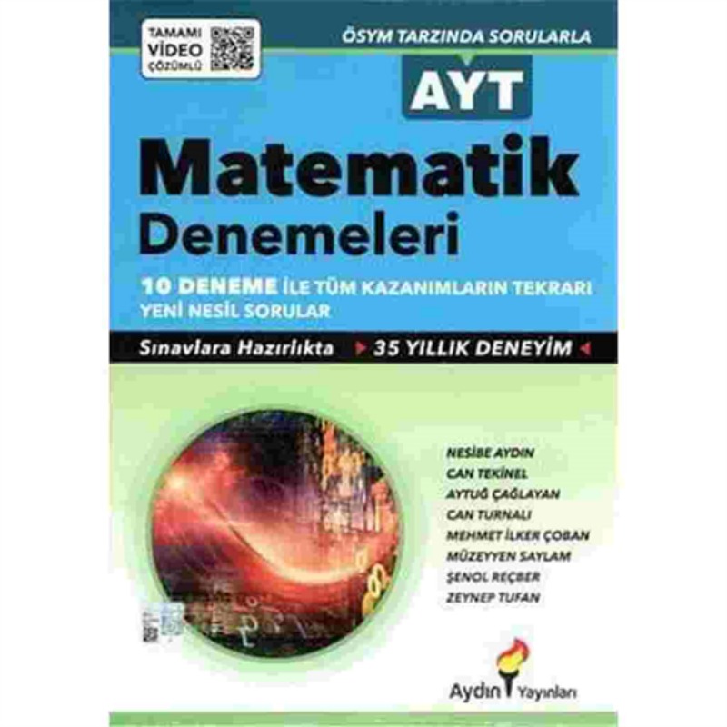 Aydın Yayınları AYT Matematik Denemeleri Aydın Yayınları AYT Matematik Denemeleri