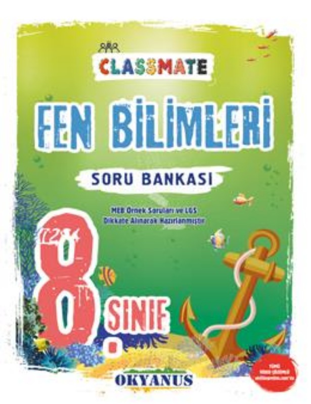 Okyanus Yayınları 8. Sınıf Classmate Fen Bilimleri Soru Bankası Okyanus Yayınları 8. Sınıf Classmate Fen Bilimleri Soru Bankası