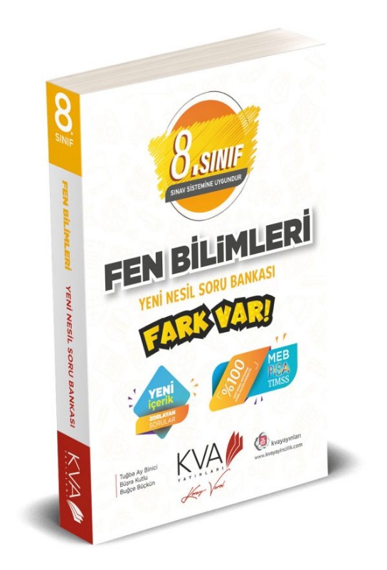 8. Sınıf Fen Bilimleri Fark Var Yeni Nesil Soru Bankası Koray Varol Yayınları 8. Sınıf Fen Bilimleri Fark Var Yeni Nesil Soru Bankası Koray Varol Yayınları