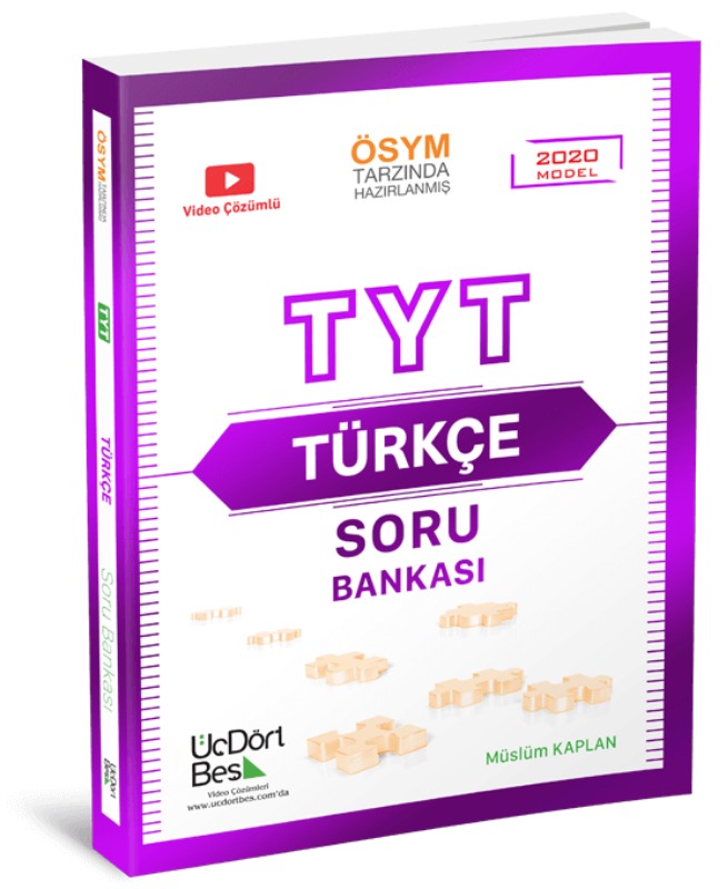 ÜçDörtBeş Yayınları TYT Türkçe Soru Bankası ÜçDörtBeş Yayınları TYT Türkçe Soru Bankası