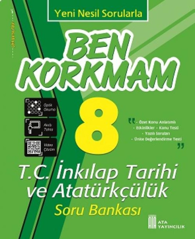 8. Sınıf Ben Korkmam Fen Bilimleri Soru Bankası Ata Yayıncılık 8. Sınıf Ben Korkmam Fen Bilimleri Soru Bankası Ata Yayıncılık