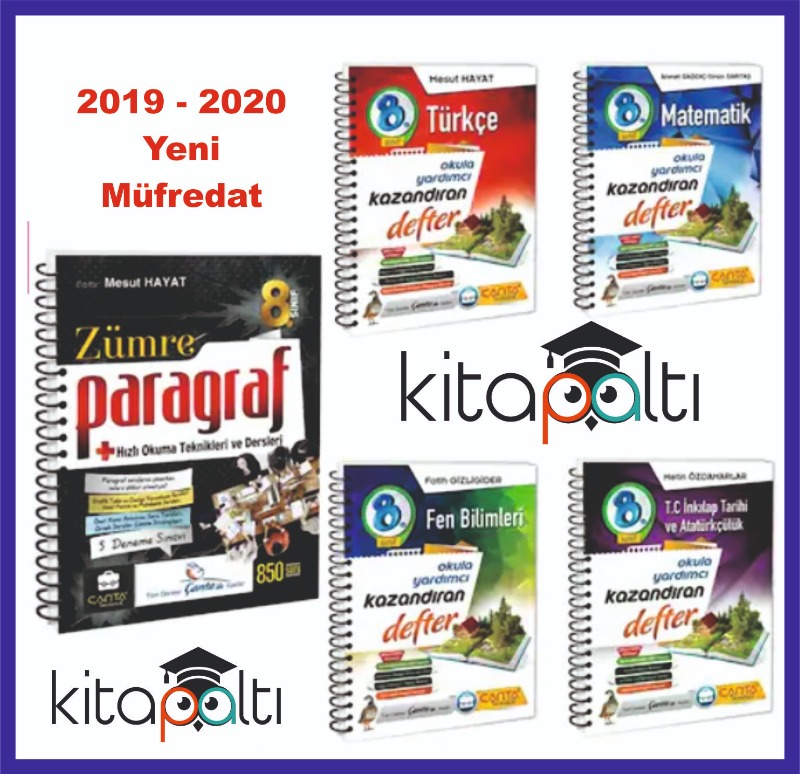 Çanta Yayınları 8.Sınıf Kazandıran Defter 5'li Set 2020 Çanta Yayınları 8.Sınıf Kazandıran Defter 5'li Set 2020
