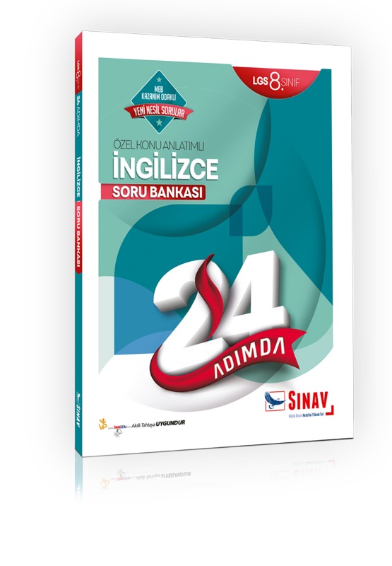 Sınav Yayınları 8. Sınıf LGS İngilizce 24 Adımda Özel Konu Anlatımlı Soru Bankası Sınav Yayınları 8. Sınıf LGS İngilizce 24 Adımda Özel Konu Anlatımlı Soru Bankası